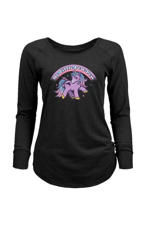 My Little Pew-Pew - Women's Long-Sleeve Shirt sold by Nine Line