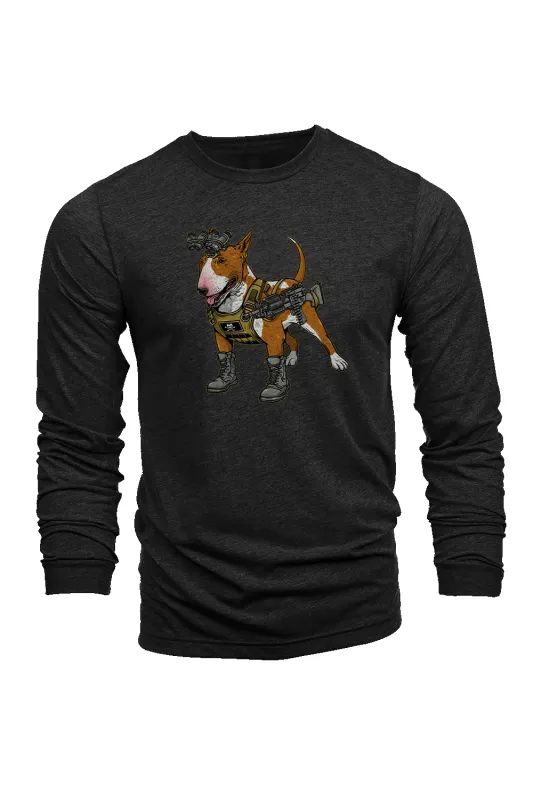 English Bull Terror - Long-Sleeve Shirt sold by Nine Line