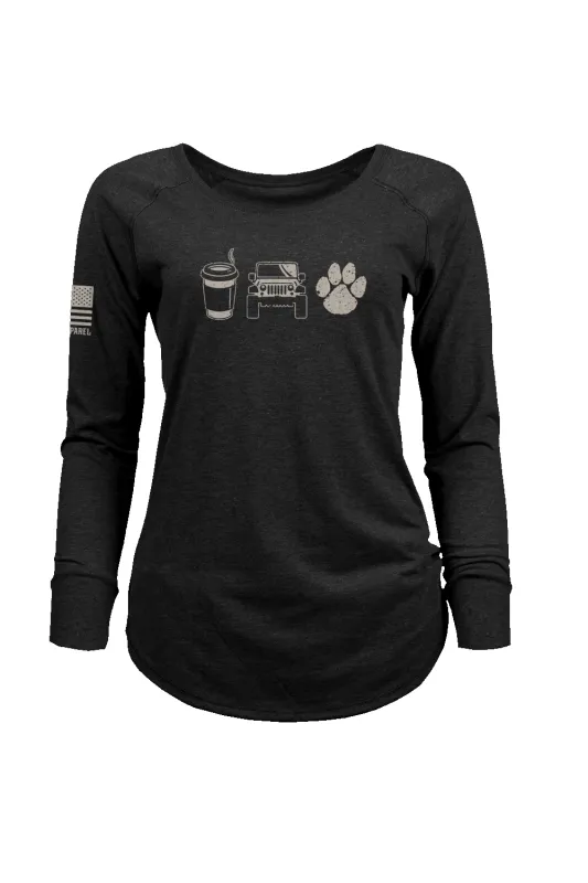 3 Necessities - Women's Long-Sleeve Shirt sold by Nine Line