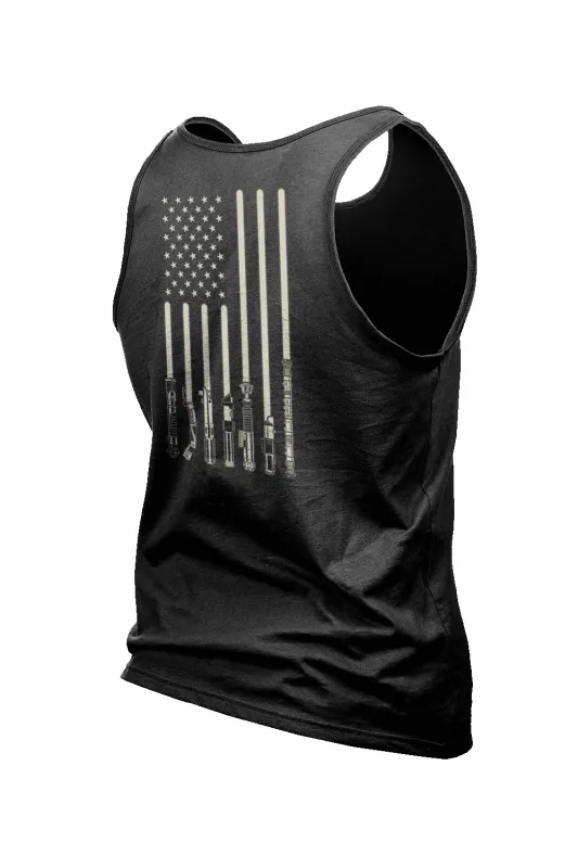 Saber Flag - Men's Tank Top sold by Nine Line