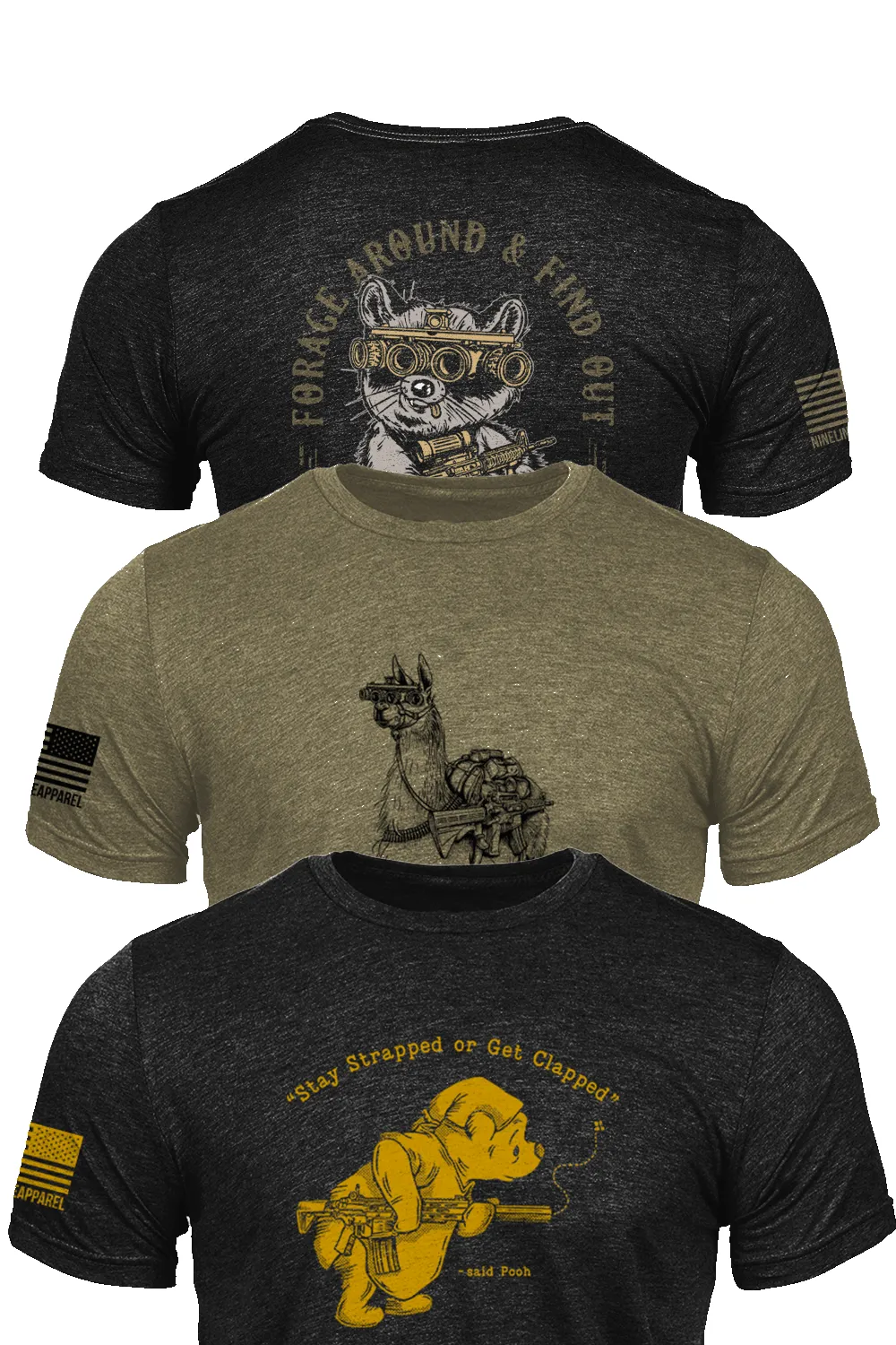 The Animal House Pack - T-Shirt 3-Pack sold by Nine Line