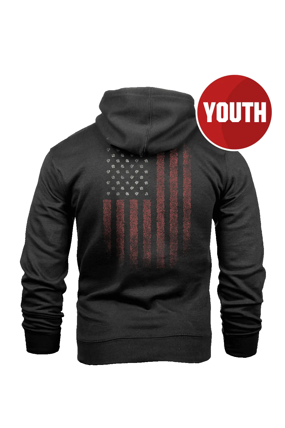 Floral Pattern Flag - Youth Hoodie sold by Nine Line
