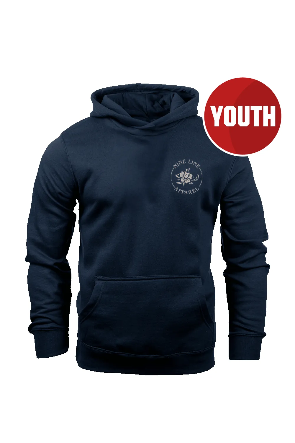 Floral Pattern Flag - Youth Hoodie sold by Nine Line product image thumbnail 4