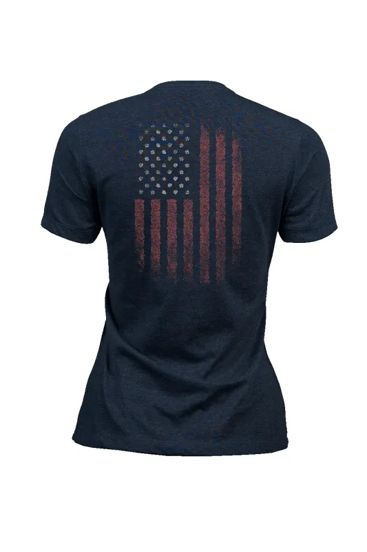 Floral Pattern Flag - Women's T-Shirt sold by Nine Line