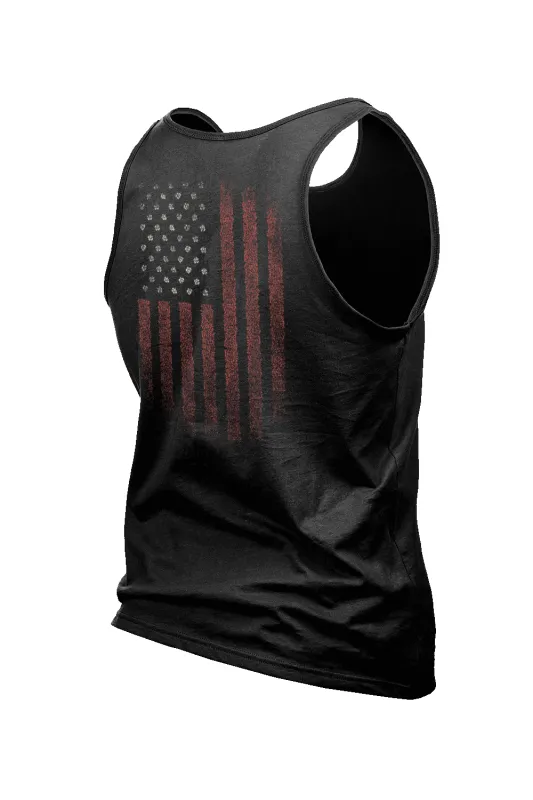 Floral Pattern Flag - Men's Tank Top sold by Nine Line