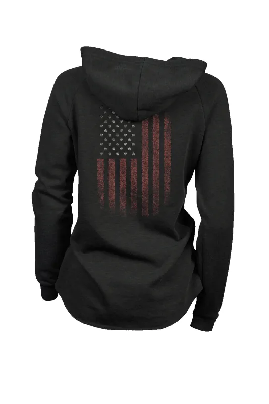 Floral Pattern Flag - Women's Hoodie sold by Nine Line