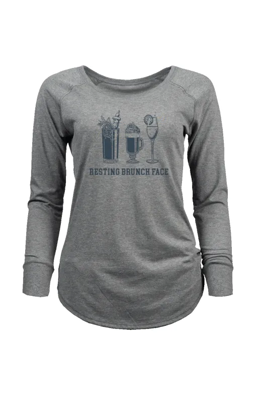 Resting Brunch Face - Women's Long-Sleeve Shirt sold by Nine Line