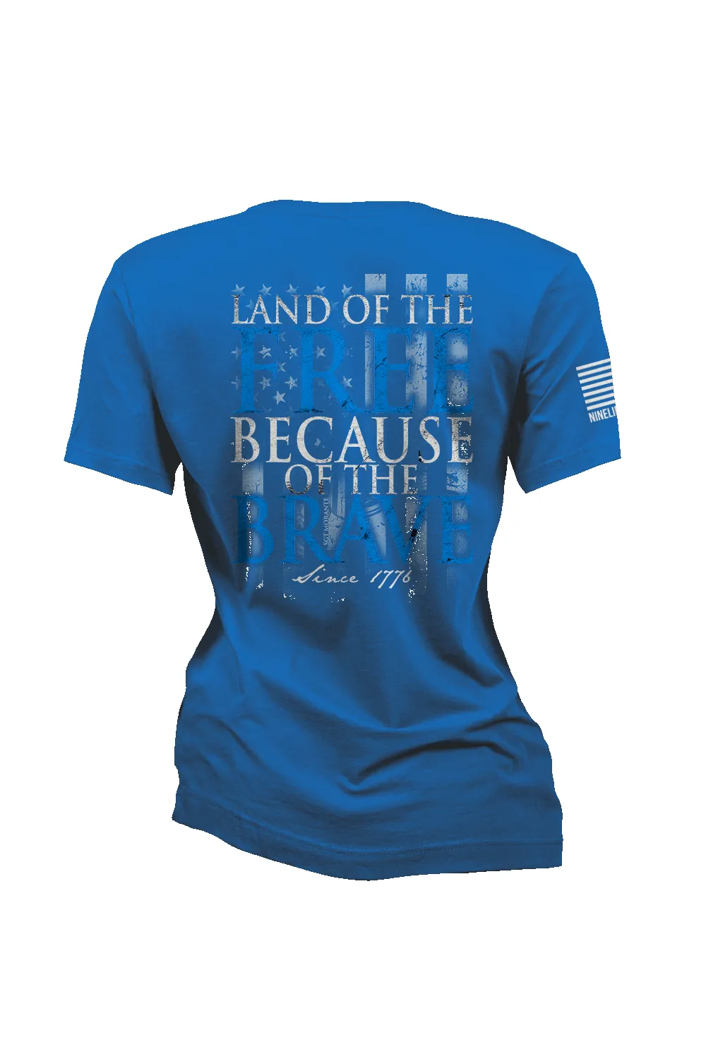 Because Of The Brave - Relaxed Fit V-Neck Shirt sold by Nine Line product image thumbnail 3