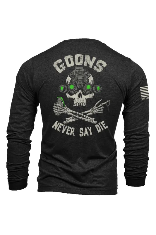 Goons Never Say Die - Long-Sleeve Shirt sold by Nine Line