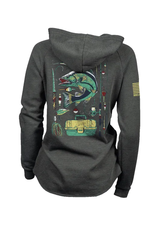 Fishing Kit - Women's Hoodie sold by Nine Line