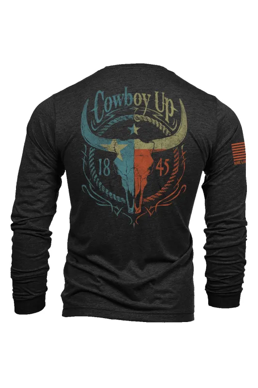 Cowboy Up - Long-Sleeve Shirt sold by Nine Line