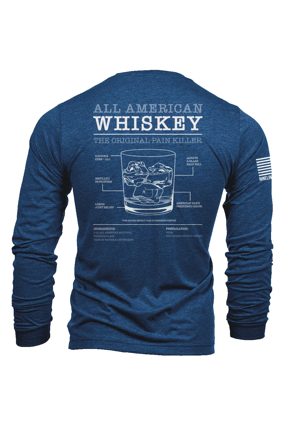 All American Whiskey - Long-Sleeve Shirt sold by Nine Line product image thumbnail 5