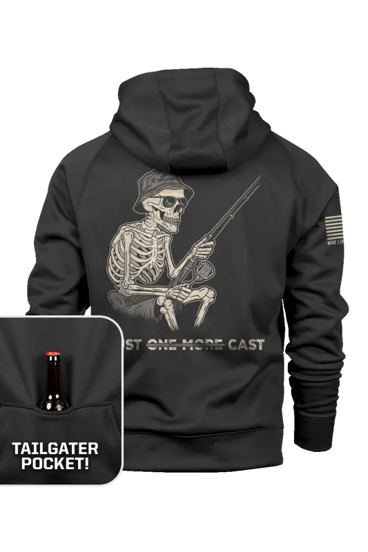 Just One More Cast - Raglan Tailgater Hoodie sold by Nine Line