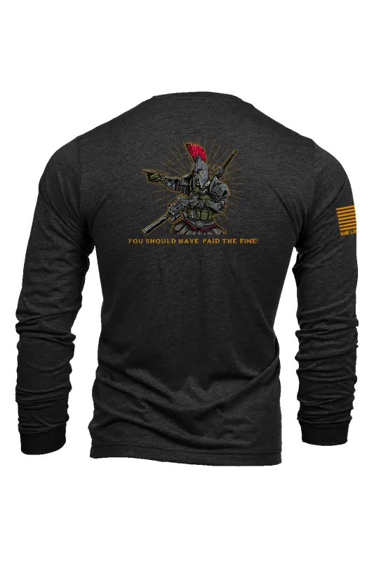 Paid the Fine - Long-Sleeve Shirt sold by Nine Line