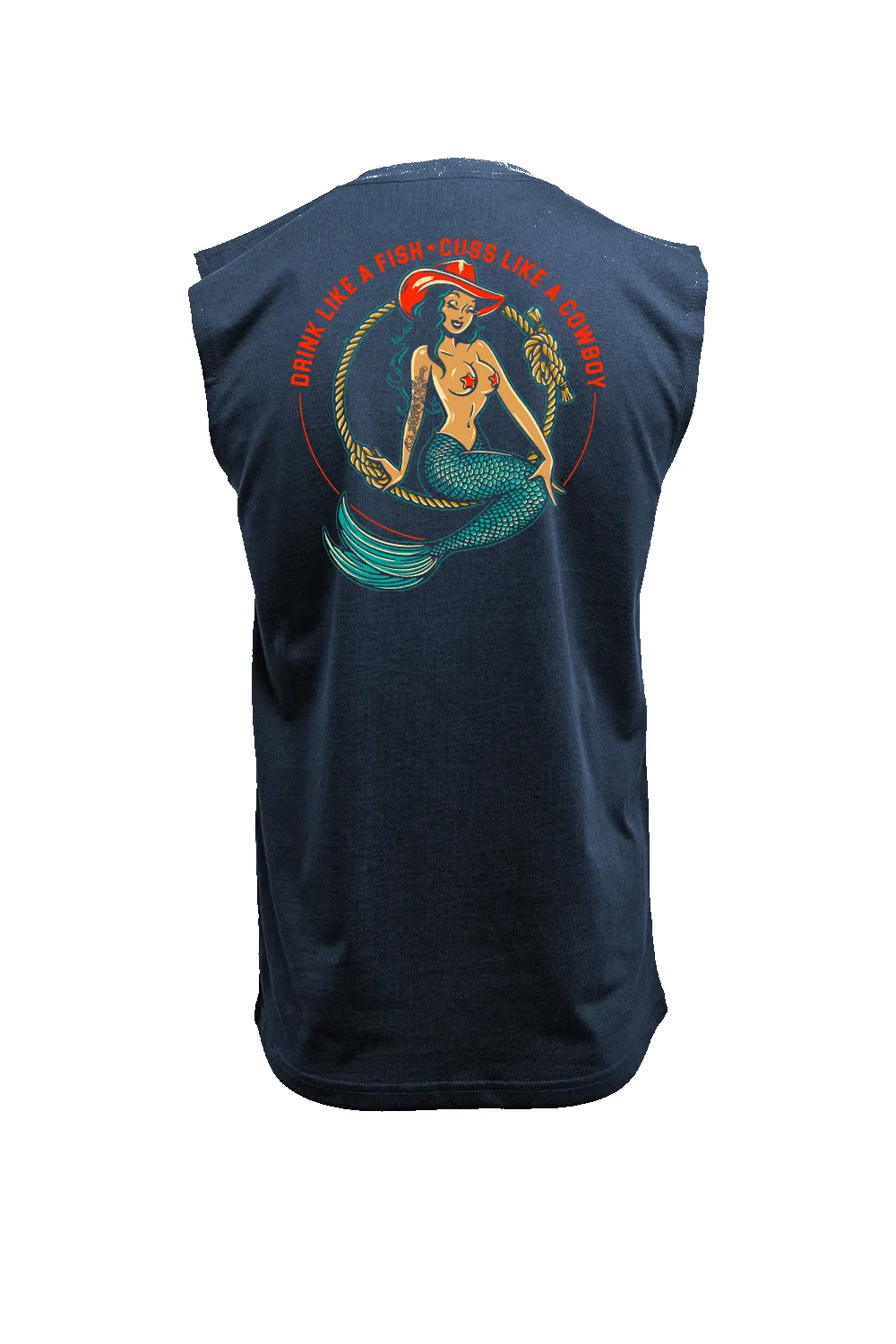 Cowgirl Mermaid - Men's Muscle Tank Top sold by Nine Line product image thumbnail 3