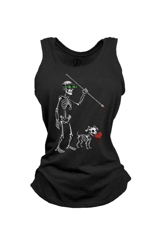 Taz - Skeleton - Women's Racerback Tank sold by Nine Line