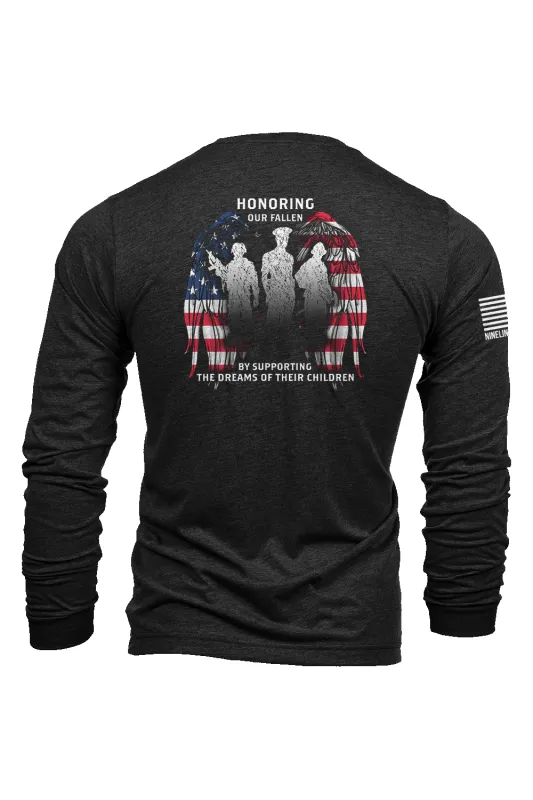 Angel of Americas Fallen - Long-Sleeve Shirt sold by Nine Line