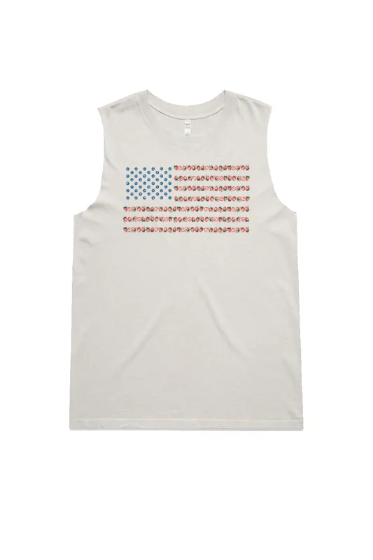 Berry Flag - Women's Boyfriend Tank Top sold by Nine Line