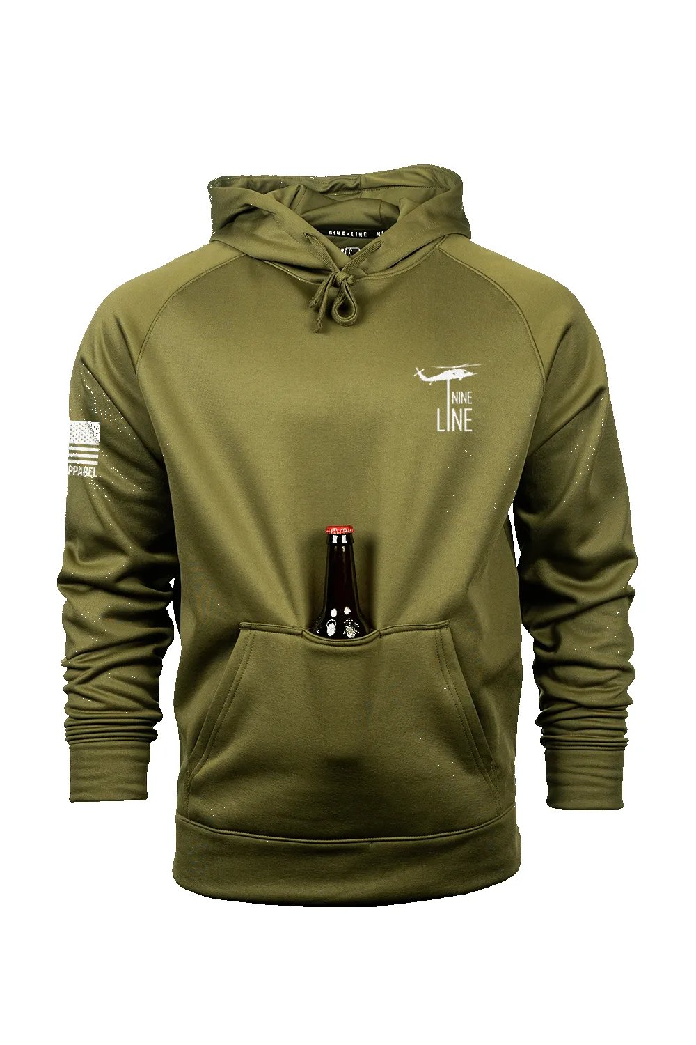 American Flag Schematic - Raglan Tailgater Hoodie sold by Nine Line product image thumbnail 4