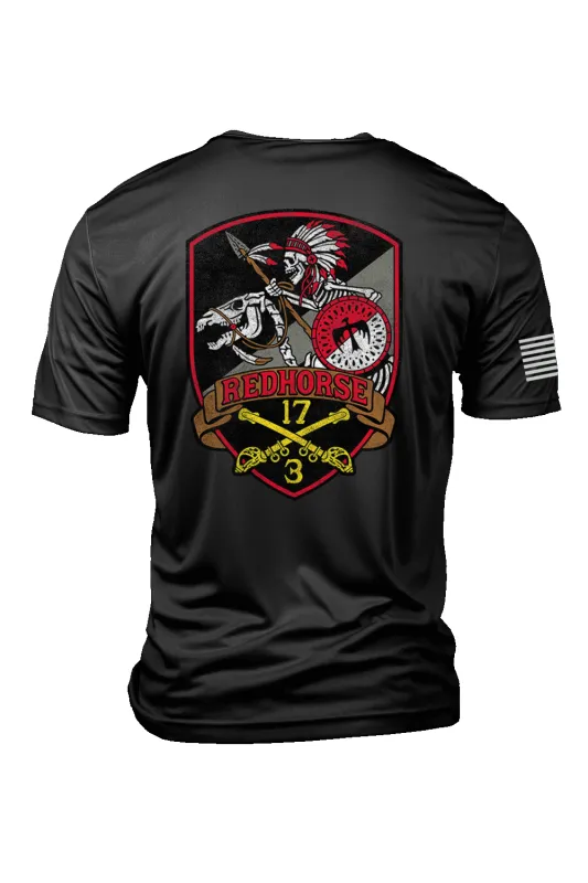 Red Horse - Moisture Wicking T-Shirt sold by Nine Line