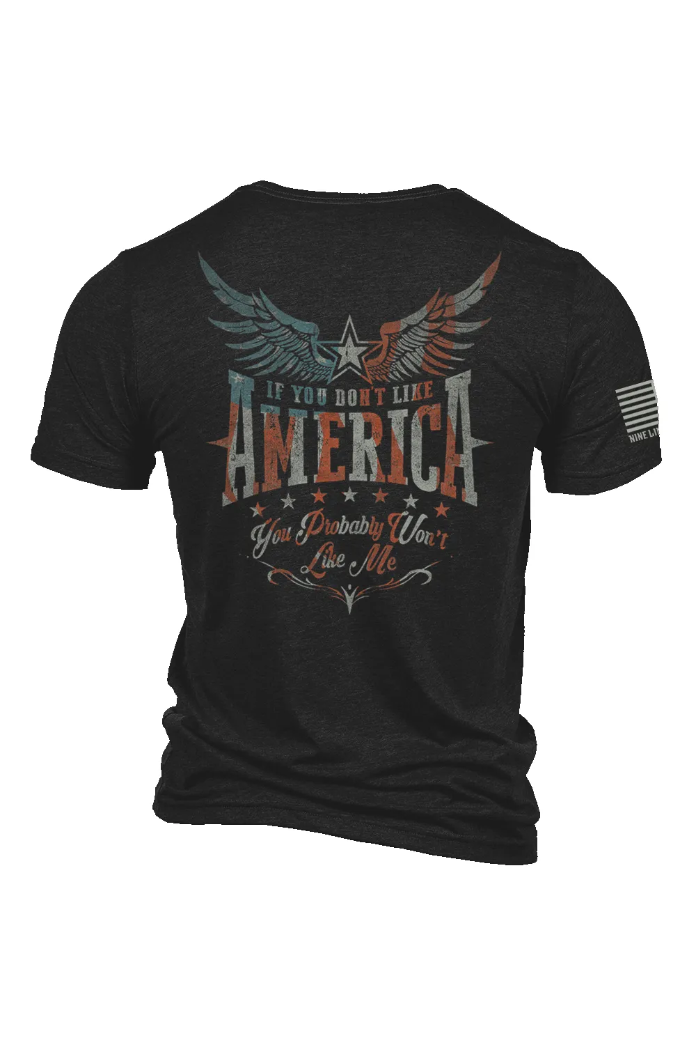 Like America - T-Shirt sold by Nine Line