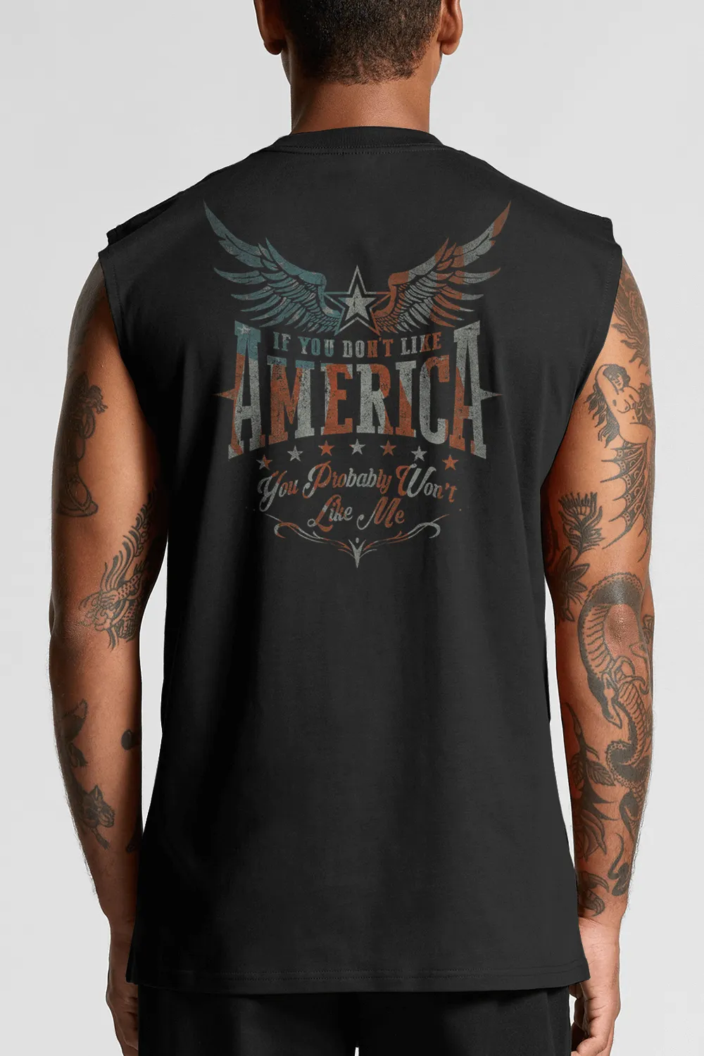 Like America - Men's Muscle Tank Top sold by Nine Line product image thumbnail 2