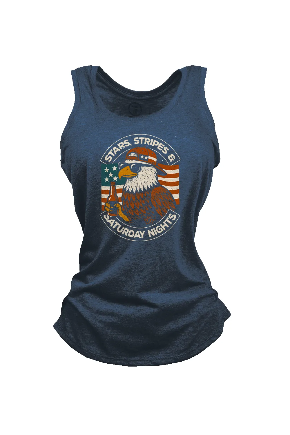 Stars, Stripes, Saturday Nights - Women's Racerback Tank sold by Nine Line product image thumbnail 3