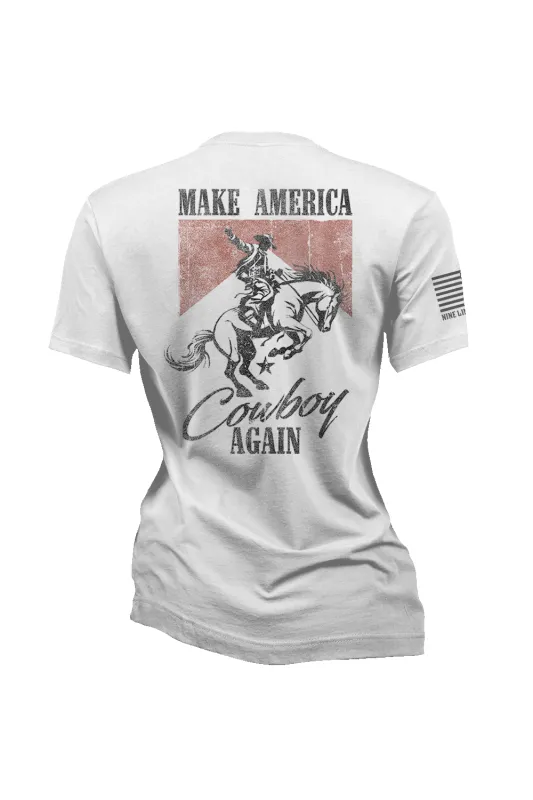 Make America Cowboy - Women's Relaxed Fit T-Shirt sold by Nine Line