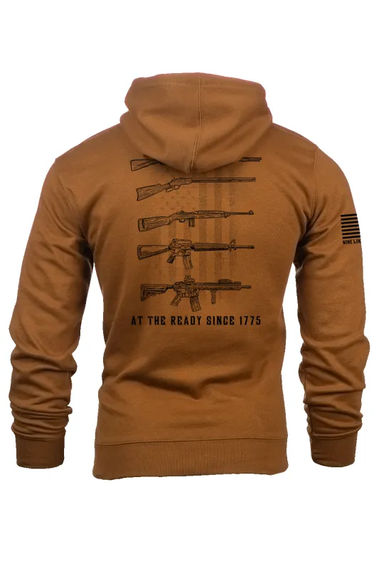 At the Ready Since 1775 - Hoodie sold by Nine Line