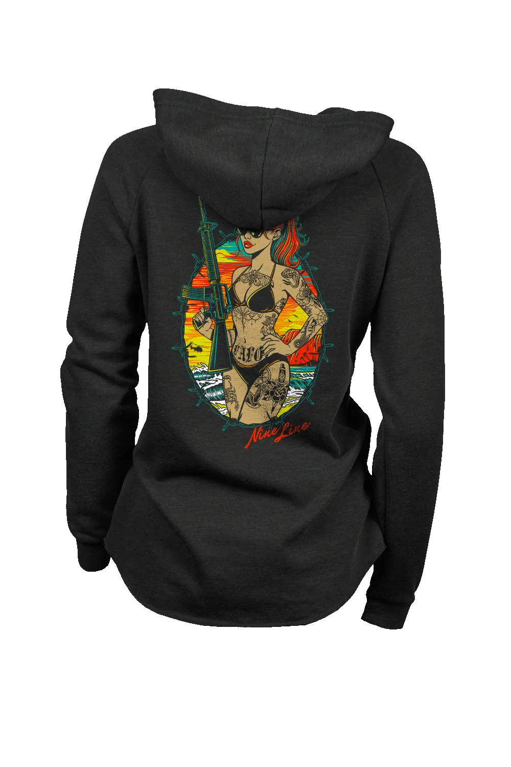 Gun Girl Summer - Women's Hoodie sold by Nine Line