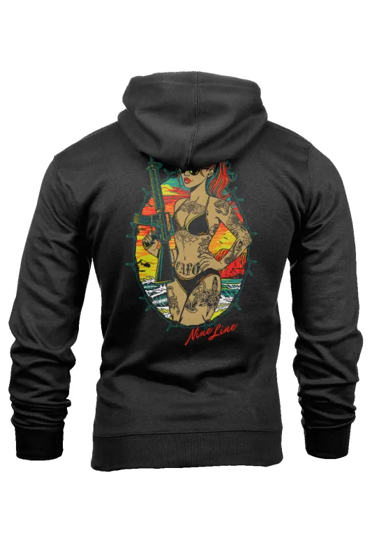 Gun Girl Summer - Hoodie sold by Nine Line