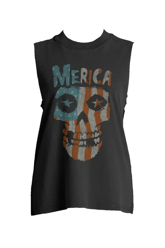 American Misfit - Women's Boyfriend Tank Top sold by Nine Line