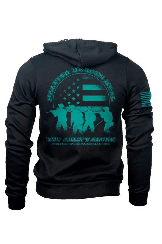 PTS Awareness Month - For the Love of a Veteran 2025 - Full-Zip Hoodie sold by Nine Line