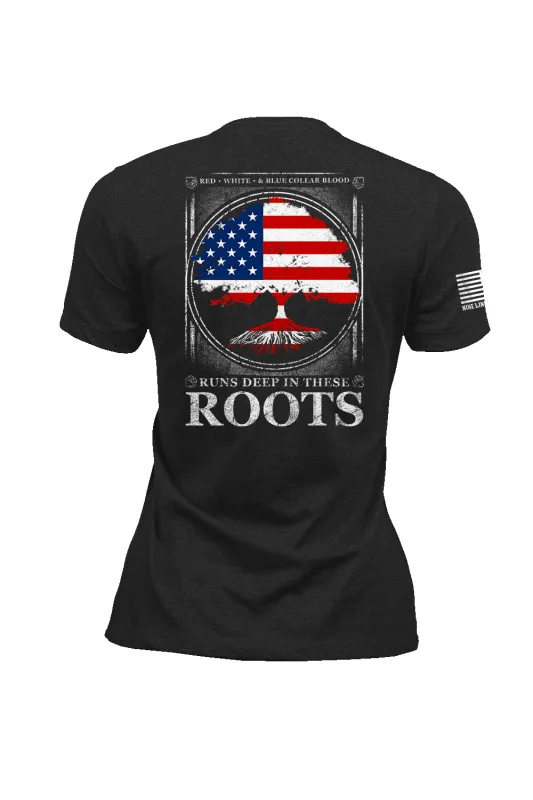 Red, White, Blue Blood - Women's T-Shirt sold by Nine Line
