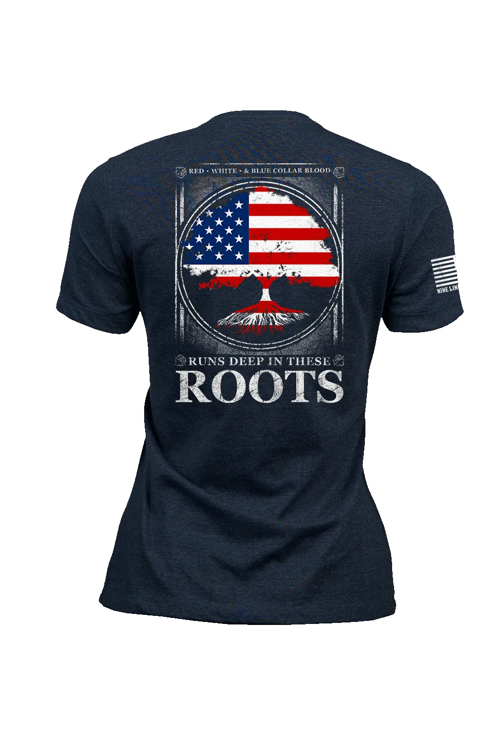 Red, White, Blue Blood - Women's T-Shirt sold by Nine Line product image thumbnail 3