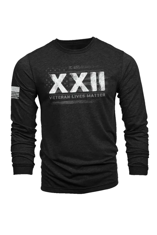 22 A Day - Long-Sleeve Shirt sold by Nine Line