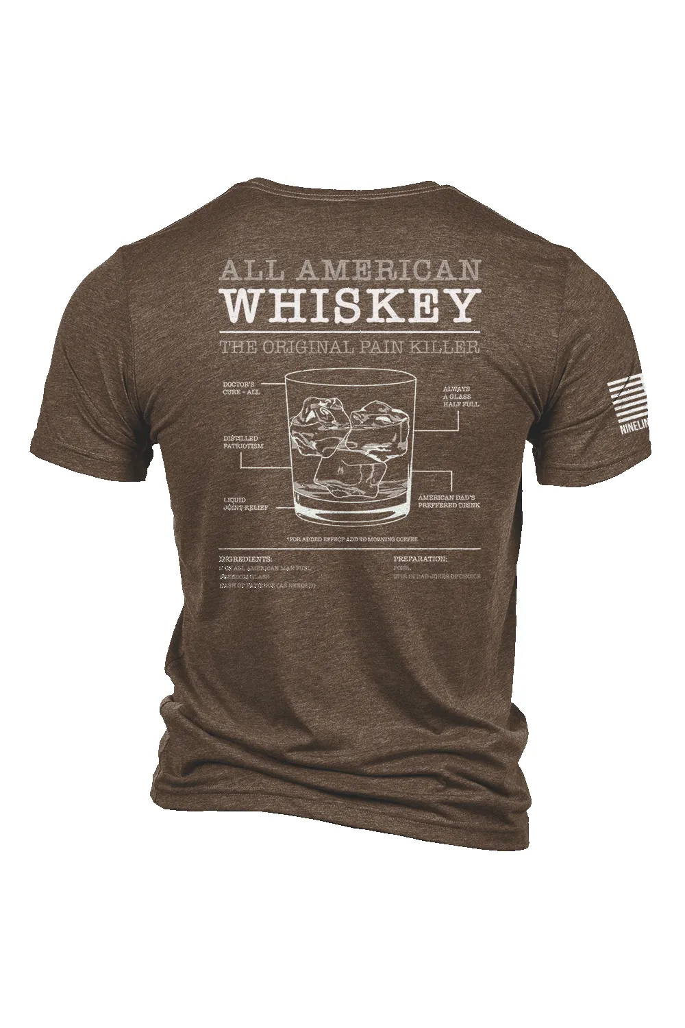 All American Whiskey - T-Shirt sold by Nine Line