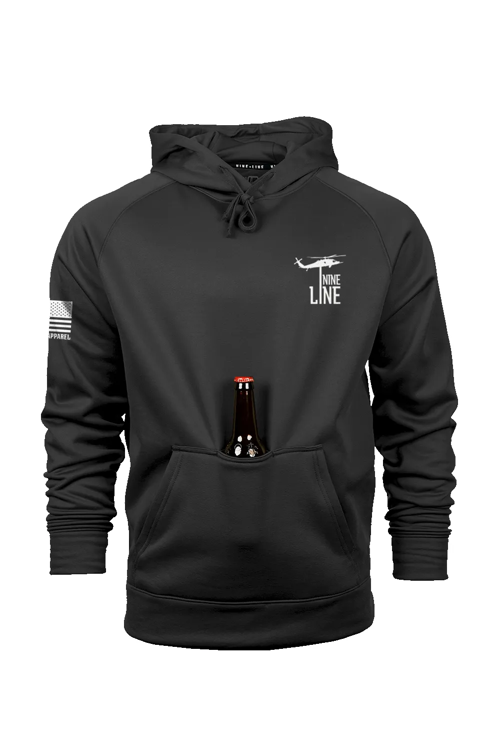 F WORD - Raglan Tailgater Hoodie sold by Nine Line product image thumbnail 2