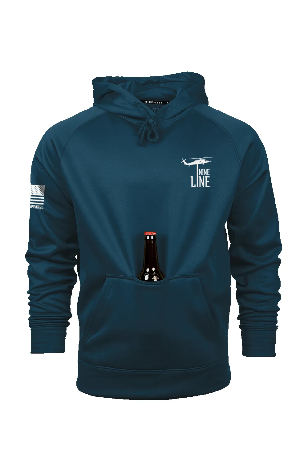F WORD - Raglan Tailgater Hoodie sold by Nine Line product image thumbnail 4