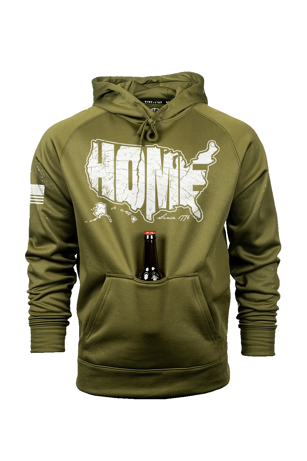 HOME - Raglan Tailgater Hoodie sold by Nine Line product image thumbnail 3