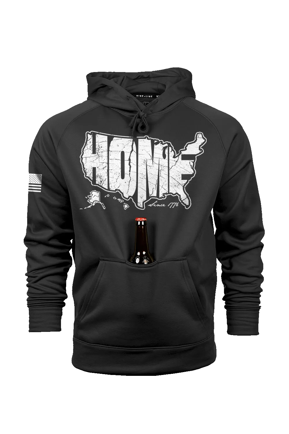HOME - Raglan Tailgater Hoodie sold by Nine Line