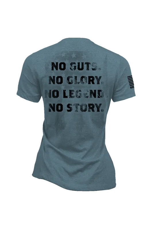 NO GUTS - Women's T-Shirt sold by Nine Line