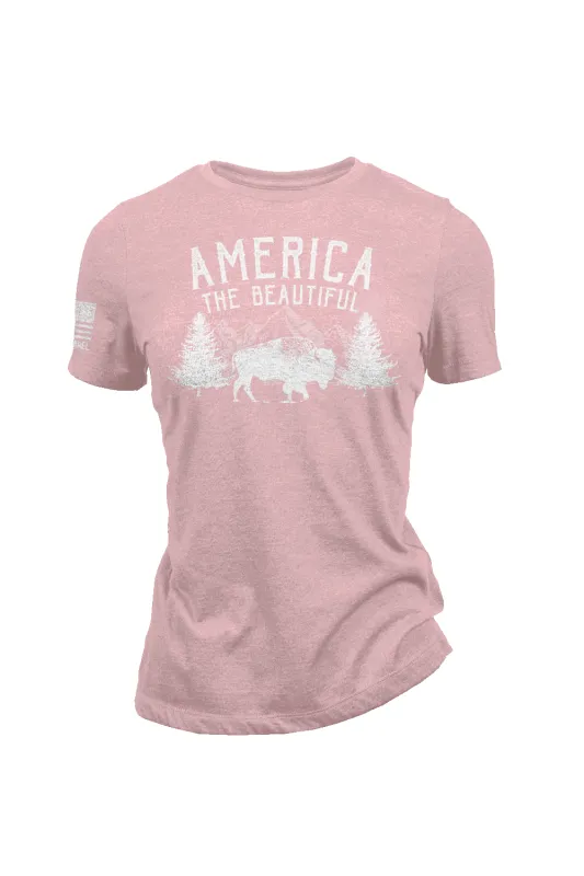 America the Beautiful - Women's T-Shirt sold by Nine Line