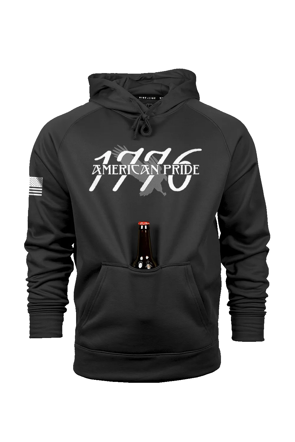 American Pride - Raglan Tailgater Hoodie sold by Nine Line