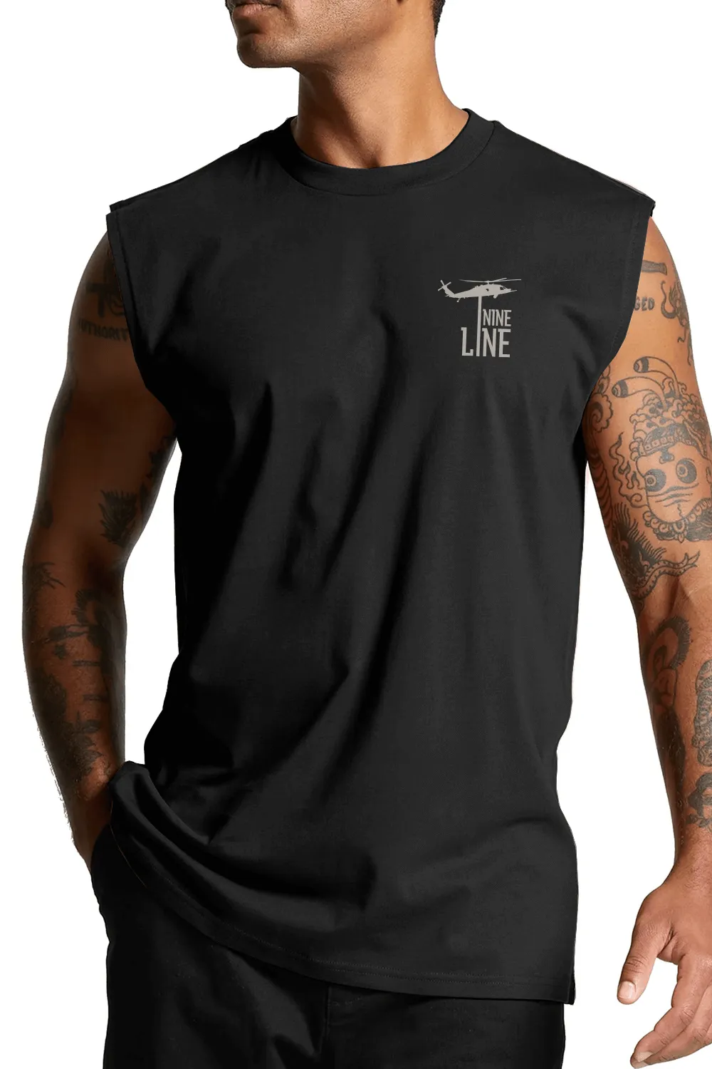 Bunker Buster Schematic - Men's Muscle Tank Top sold by Nine Line product image thumbnail 3