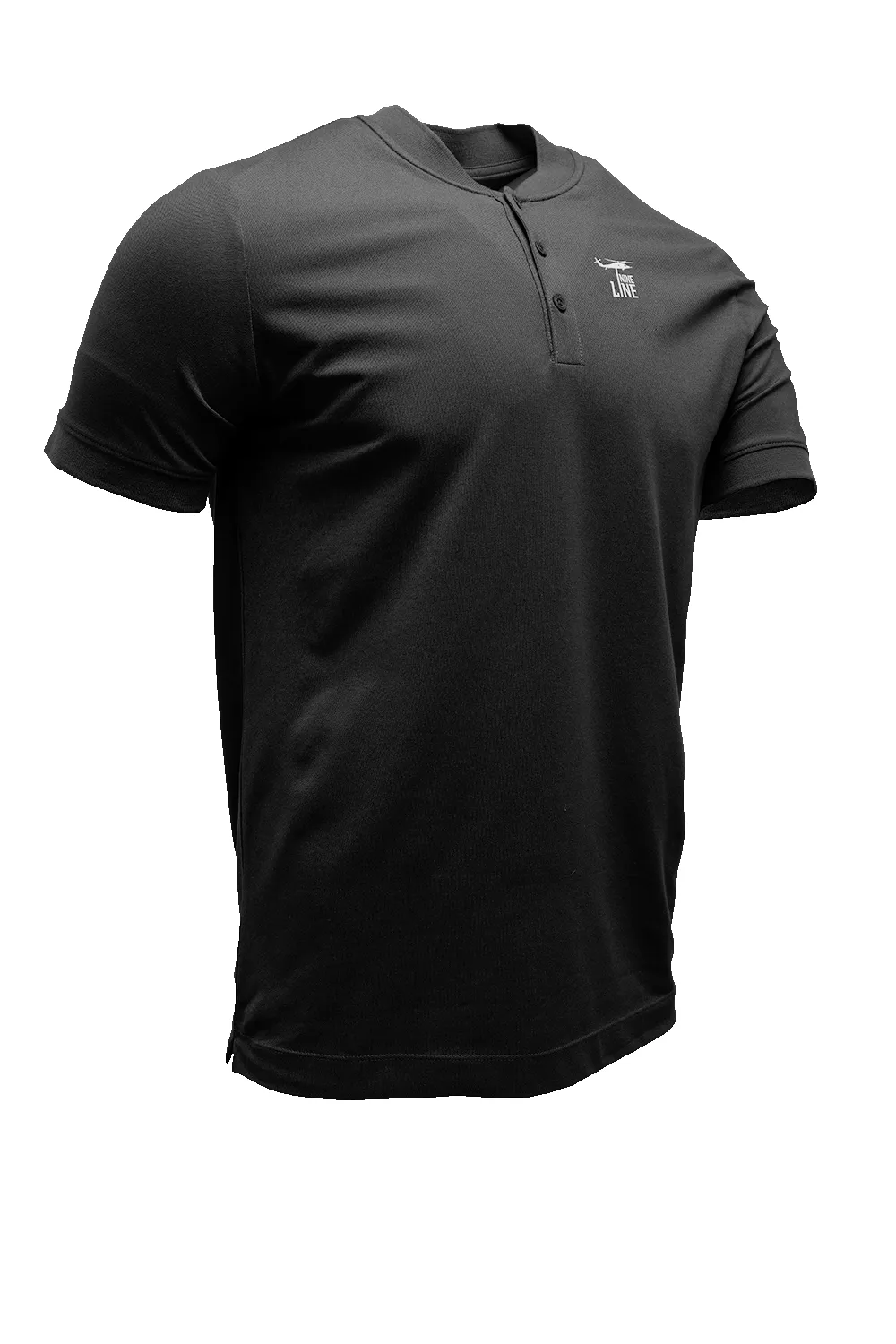 Silicone Dropline Logo - Short Sleeve Henley sold by Nine Line product image thumbnail 3