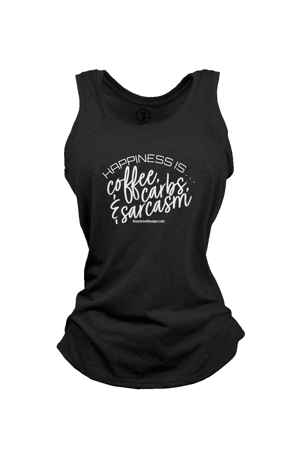 Andrew Flanagan - Happiness - Women's Racerback Tank sold by Nine Line
