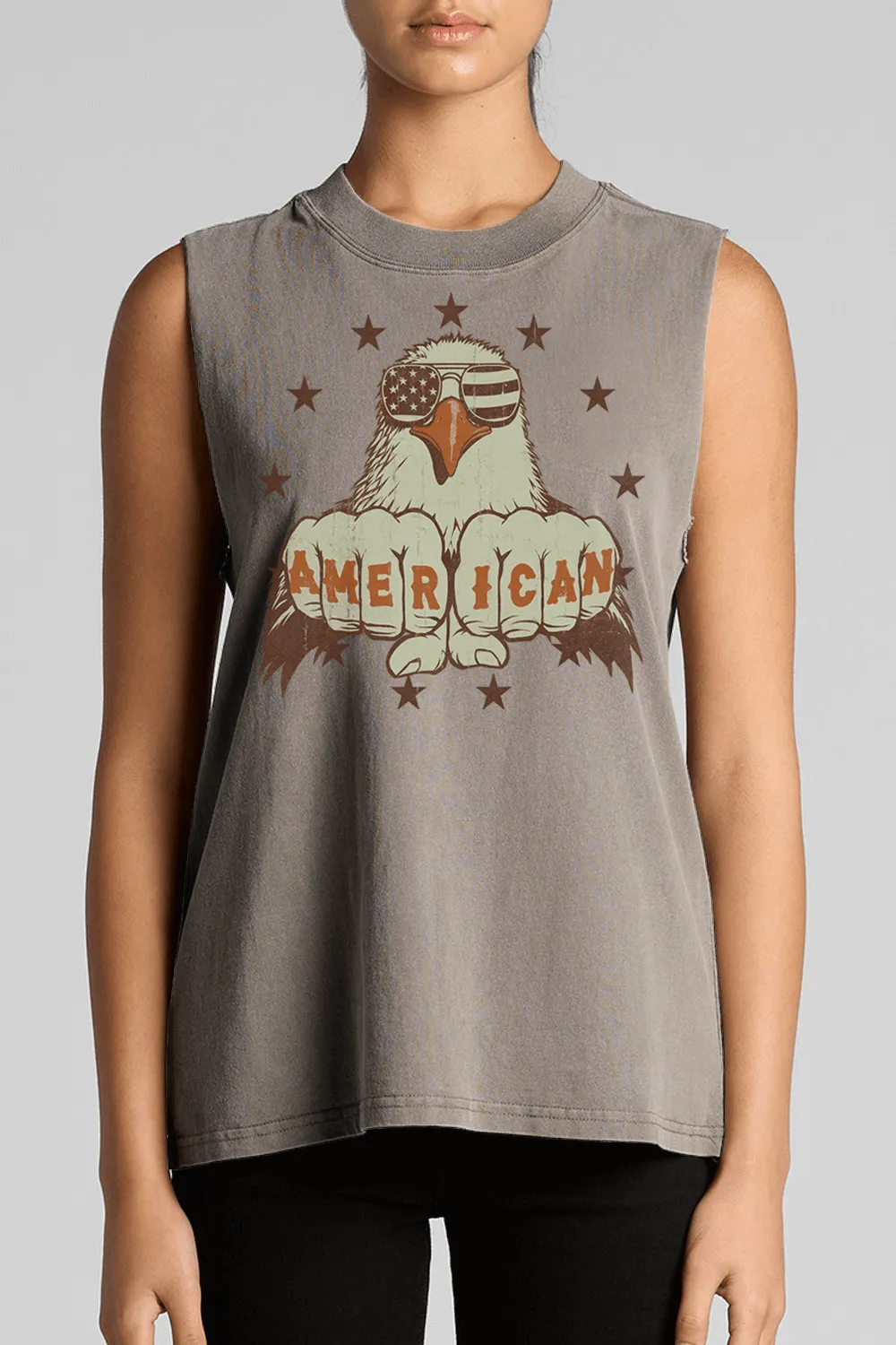 Knuckles - Women's Boyfriend Tank Top sold by Nine Line product image thumbnail 2