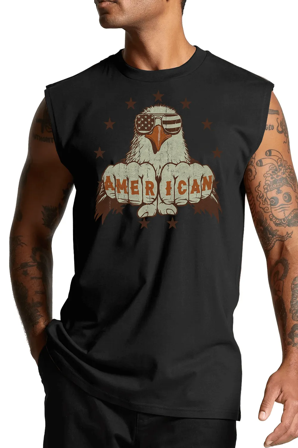 Knuckles - Men's Muscle Tank Top sold by Nine Line product image thumbnail 2