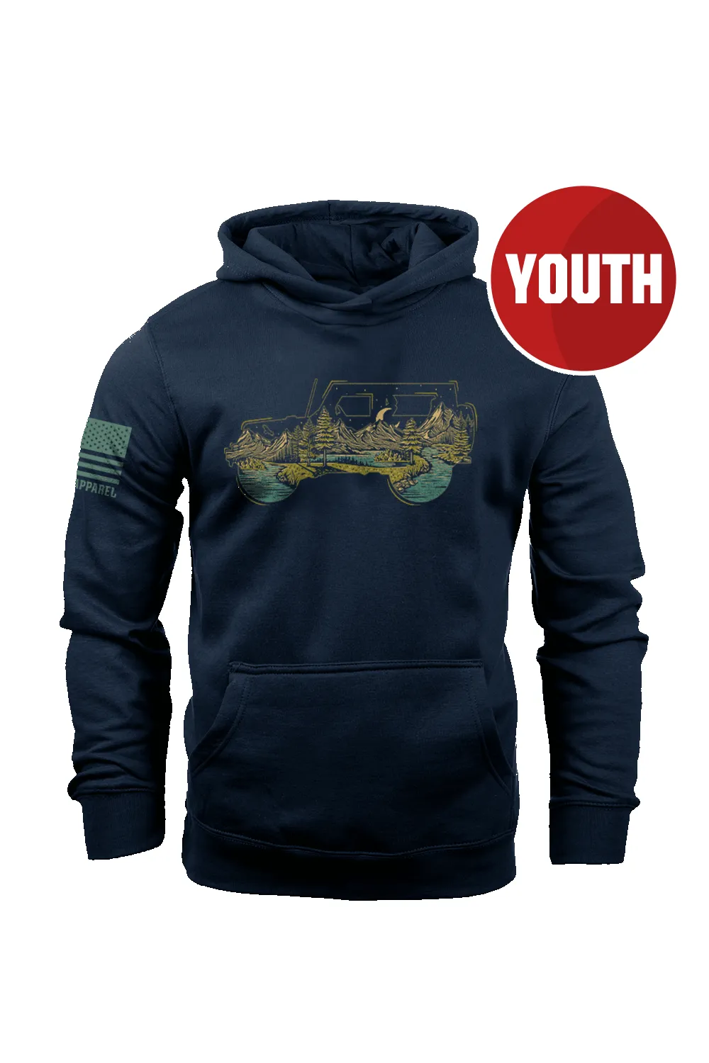 Off Roadscape - Youth Hoodie sold by Nine Line product image thumbnail 3